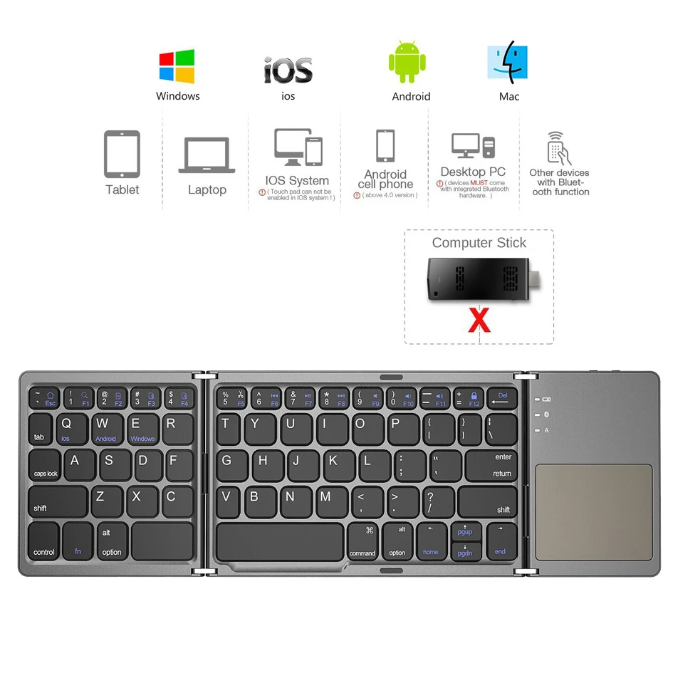 Mini Clavier Sans Fil Rétroéclairé