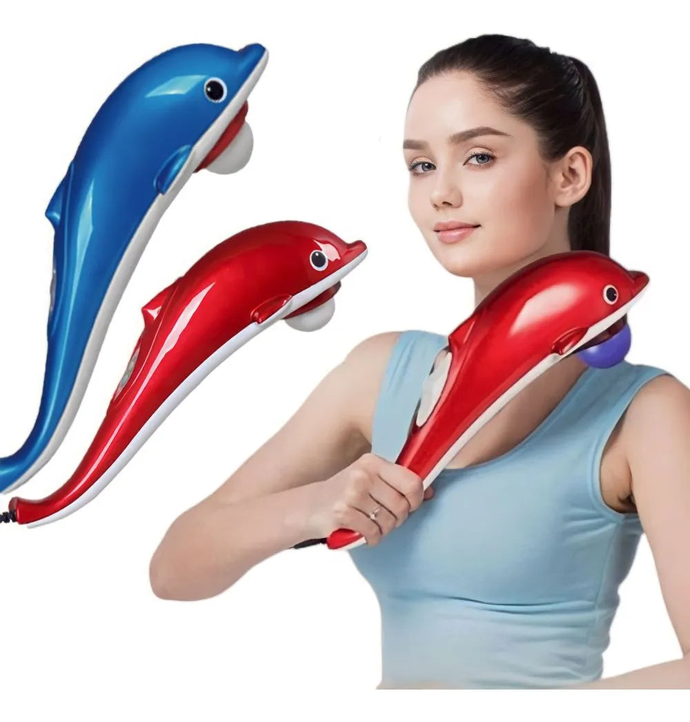 đŹ BĂąton de Massage Ălectrique en Forme de Dauphin â Relaxation InstantanĂ©e