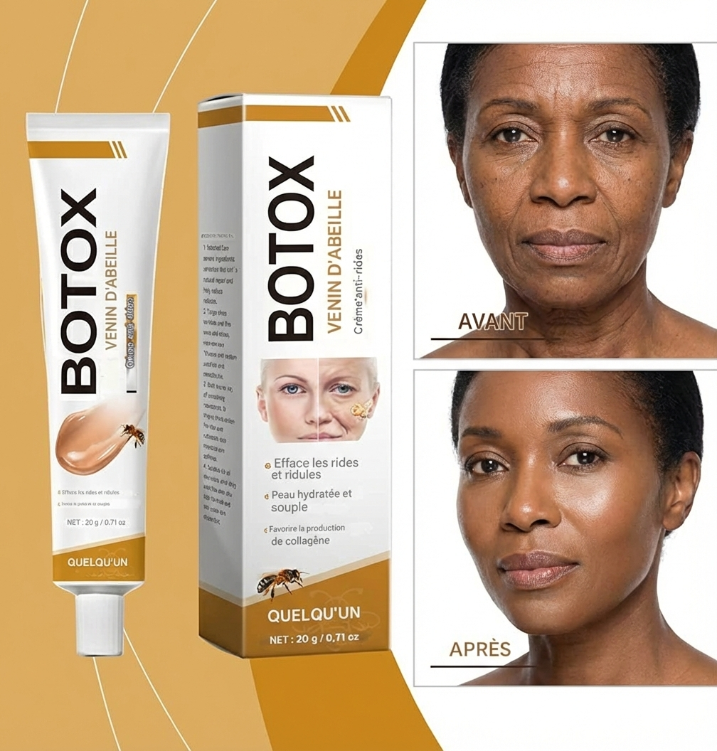🐝 BOTOX au Venin d’Abeille – Crème Anti-Rides Raffermissante