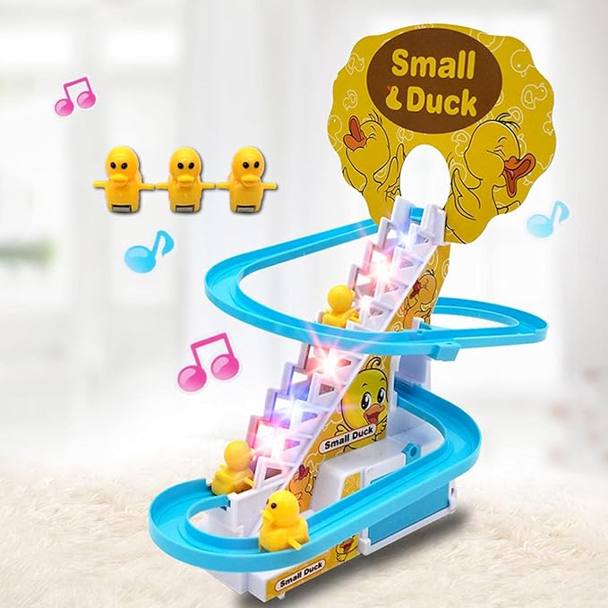 🐥🎶 Canard Escalade Musical avec Lumières – Jouet Amusant pour Enfants – Ykop