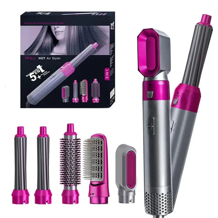 💨 Brosse Soufflante Multifonction 5 en 1 – Lissage, Boucles et Volume en Un Seul Appareil