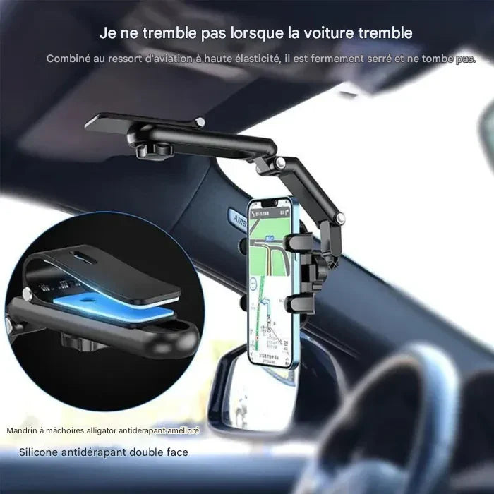 🚗📱 Support Téléphone Voiture Anti-Vibration – Stable Même Sur Route Difficile