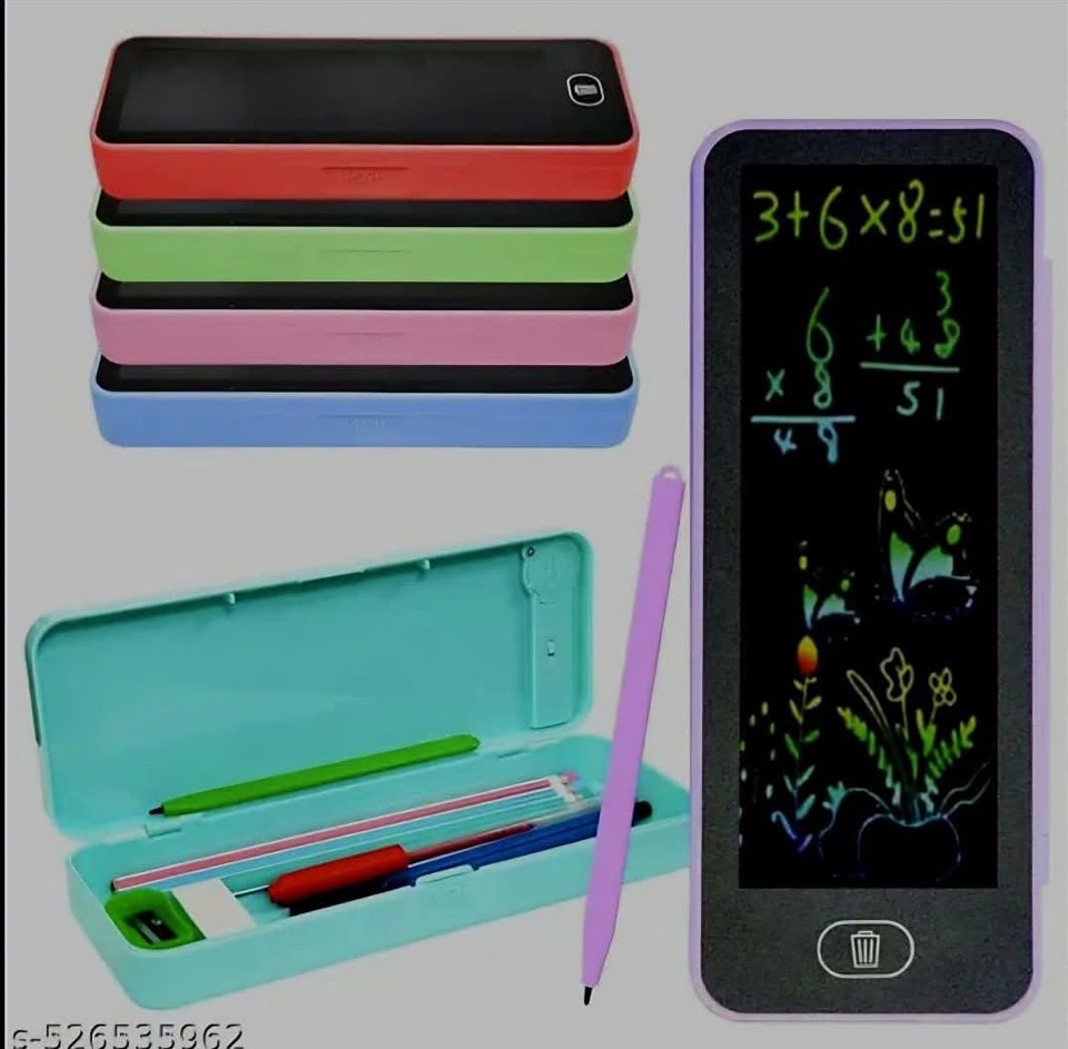 🖊️ Trousse scolaire multifonction – Design cartoon