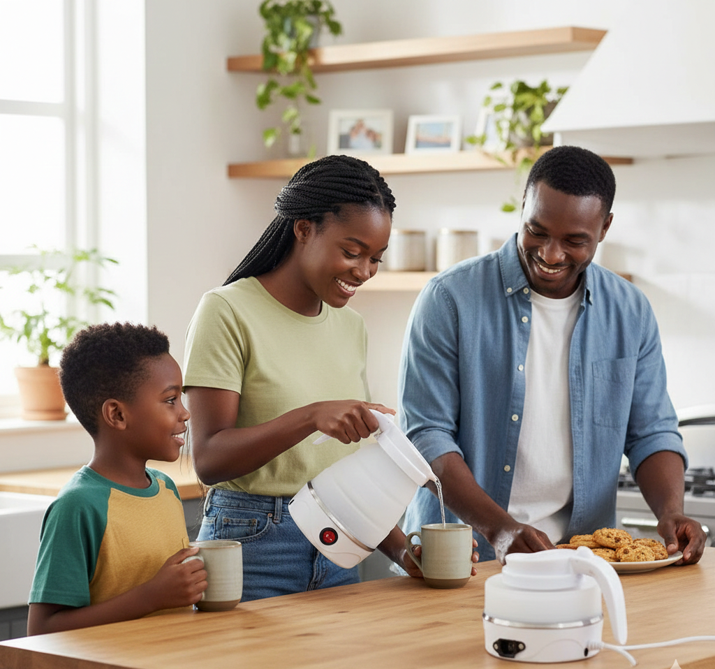 Bouilloire Électrique Pliable – Idéale pour le Voyage & le Camping