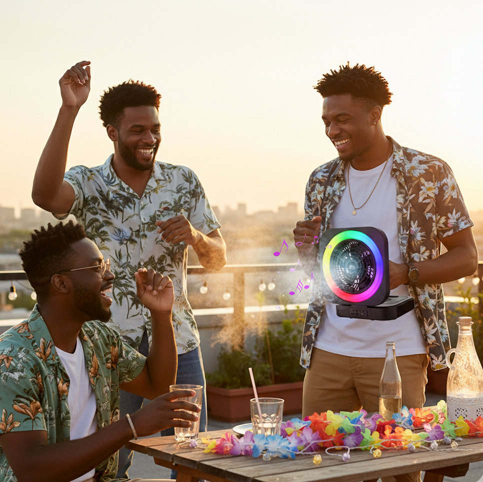 🔊❄ HAUT-PARLEUR BLUETOOTH AVEC VENTILATEUR INTÉGRÉ