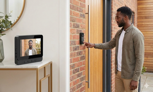 🔔 Sonnette Vidéo Sans Fil avec Écran – Sécurité & Confort à Domicile