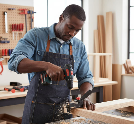 Guide de Perçage de Trous Droits pour Chevilles en Bois
