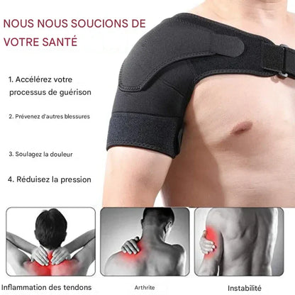 Épaulière de compression ajustable – Soulagez vos douleurs à l’épaule naturellement