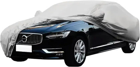 🚗 Bâche de Voiture Universelle Argentée – Housse de Protection Extérieure Durable