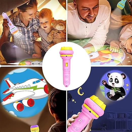 Mini Projecteur Lampe Torche pour Enfant – Histoires et Images 🌟📽️