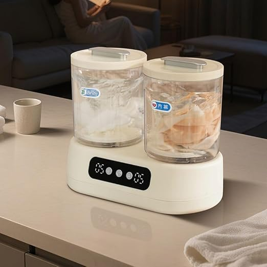 🧺✨ Mini Lave-Linge Double Bac – Compact, Pratique & Économique