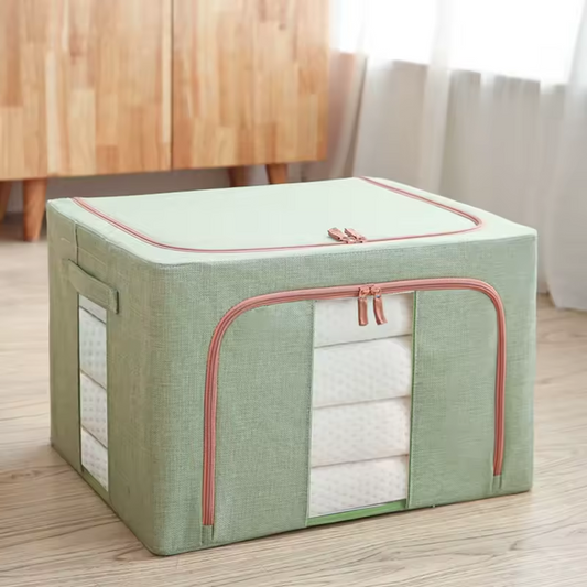 🧺 Boîte de Rangement Pliable en Tissu – Grande Capacité & Design Élégant